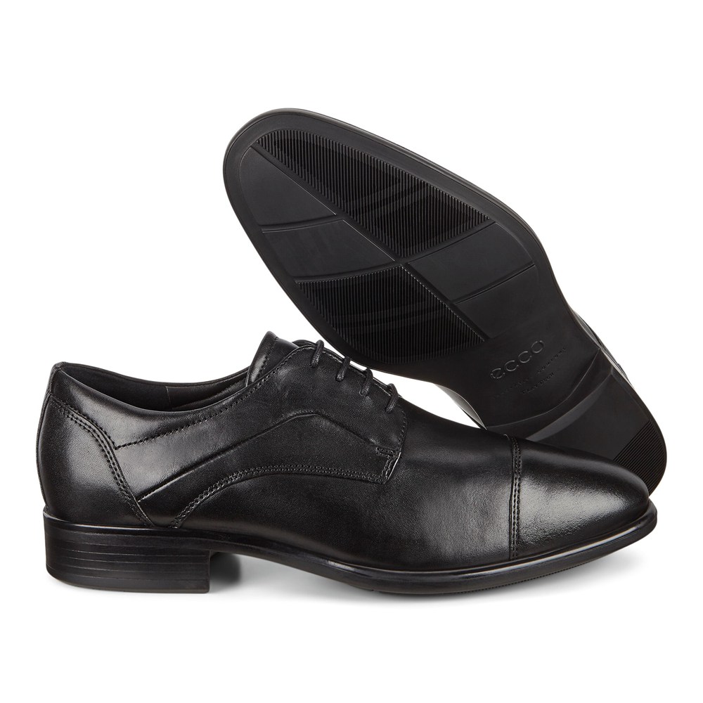 Zapatos Derby Hombre - ECCO Citytray - Negros - XFB516794